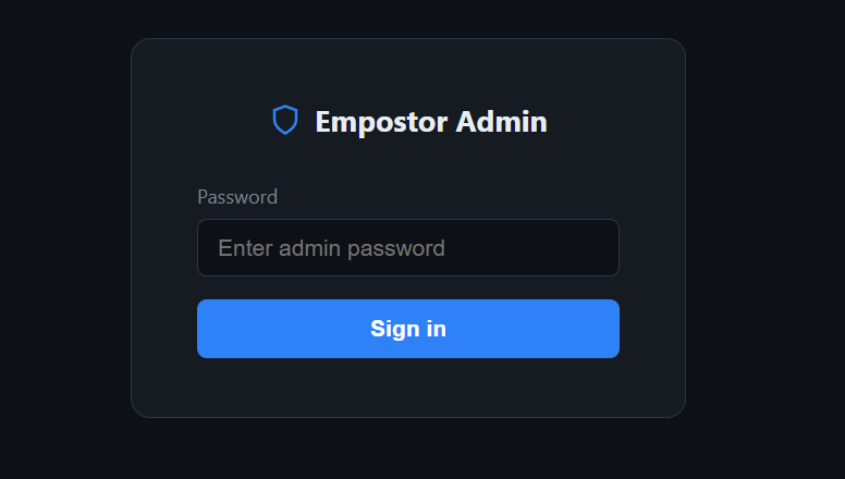 Admin Panel Login