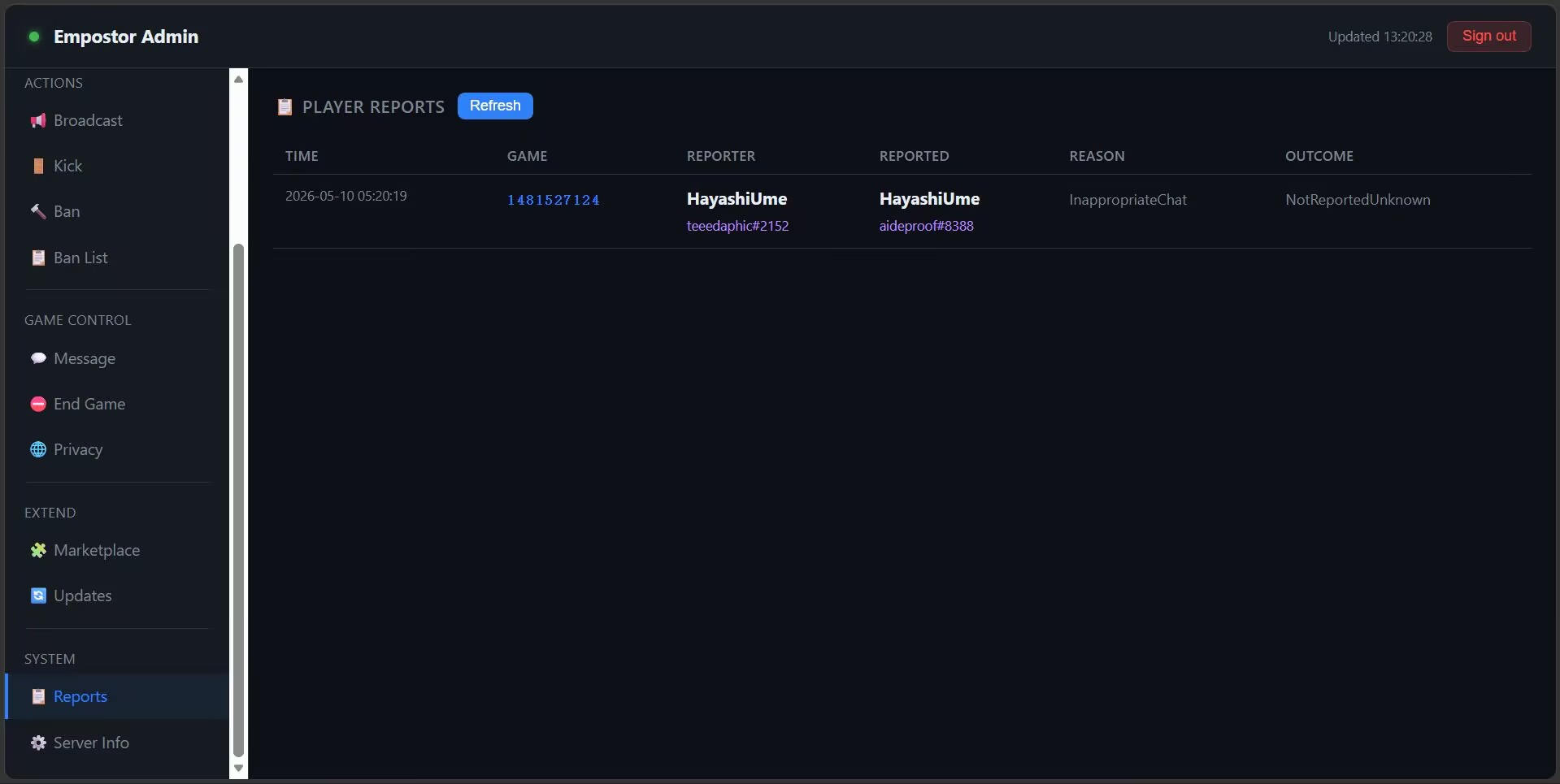Report Player